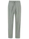 Dolce & Gabbana Two-tone Virgin Wool Trousers Men In Gray
