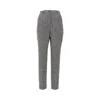 Dolce & Gabbana Two-tone Wool High-rise Pants In Black