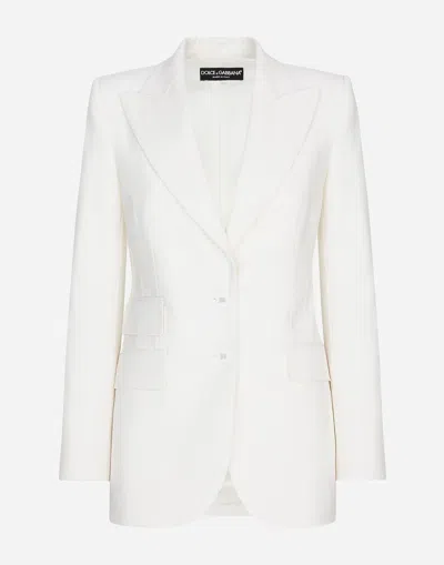 DOLCE & GABBANA TWO-WAY STRETCH WOOL JACKET