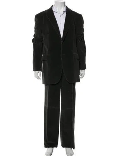 Pre-owned Dolce & Gabbana Two-piece Suit In Black/green