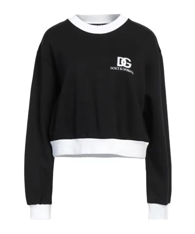 Dolce & Gabbana Two-tone Sweatshirt In Black