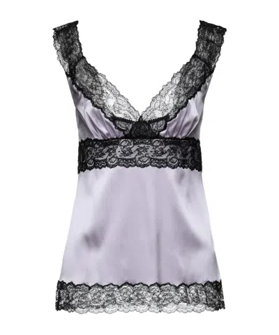 Dolce & Gabbana Two-tone Tops In Multi