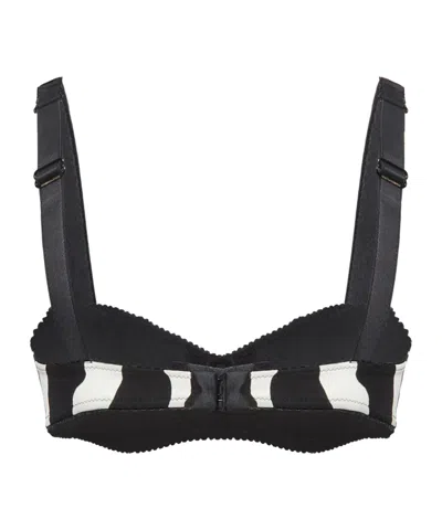 Dolce & Gabbana Two-tone Wire-free Bra In White