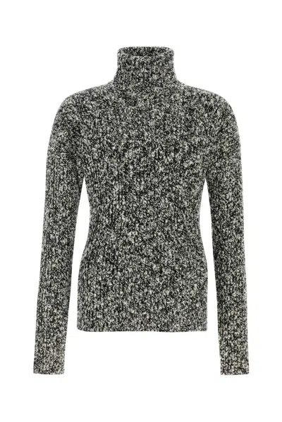 Dolce & Gabbana Two-tone Wool Blend Sweater In Multi