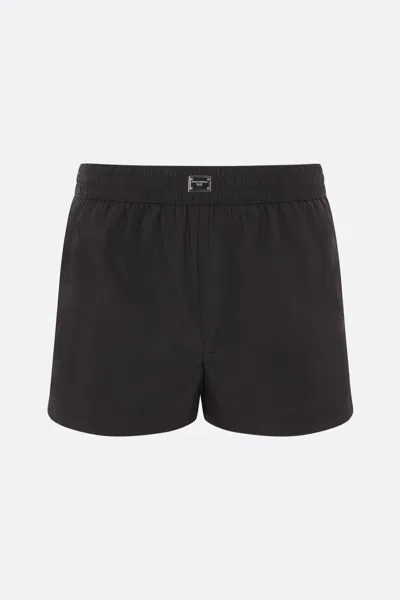 Dolce & Gabbana Elastic Waistband Underwear With Side And Back Pockets In Black