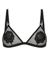 Dolce & Gabbana Floral Triangle Bra In Multi