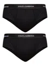 Dolce & Gabbana Underwear Briefs Bi Pack In Black