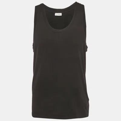 Pre-owned Dolce & Gabbana Underwear Black Jersey Sleeveless T-shirt L