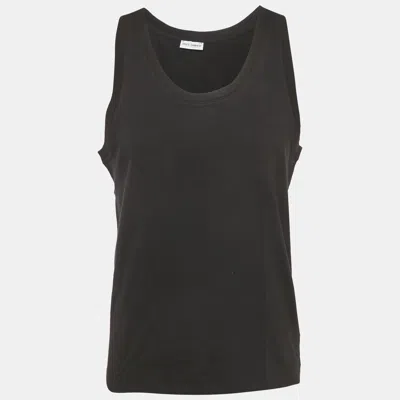 Pre-owned Dolce & Gabbana Underwear Black Jersey Sleeveless T-shirt L