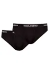 Dolce & Gabbana Underwear Briefs Bi Pack In Black