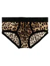 Dolce & Gabbana Animal Print Brief Underwear And Body In Brown