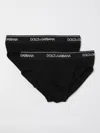 Dolce & Gabbana Pack Containing Two Brando Briefs Of The Same Color In Black