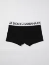 Dolce & Gabbana Two-way-stretch Cotton Jersey Long-leg Boxers In Black