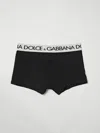 Dolce & Gabbana Two-way-stretch Cotton Jersey Long-leg Boxers In Black