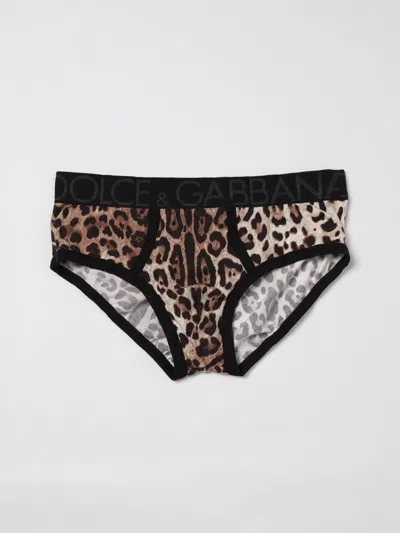 DOLCE & GABBANA UNDERWEAR DOLCE & GABBANA MEN COLOR BROWN,G47040032