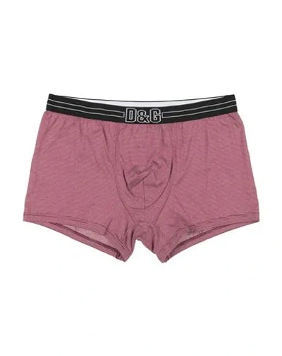 Dolce & Gabbana Underwear Man Boxer Red Size 36 Cotton In Pink