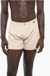 DOLCE & GABBANA UNDERWEAR SILK SHORTS WITH ELASTIC WAISTBAND