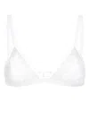 Dolce & Gabbana Lace And Tulle Triangle Bra In White