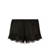 Dolce & Gabbana Lace-detailing Satin-finish Briefs In Black