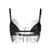Dolce & Gabbana Lace-trim Satin Bra In Black