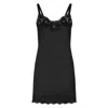 Dolce & Gabbana Lace Trimming Mini Dress In Black