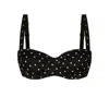 Dolce & Gabbana Polka Dot-print Balconette Bra In Black/white
