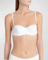 Dolce & Gabbana Balconette Bikini Top In Opt.white