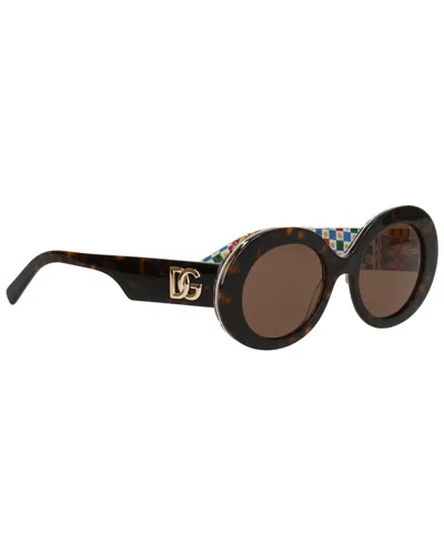 Dolce & Gabbana Unisex 0dg4448 Sunglasses In Brown