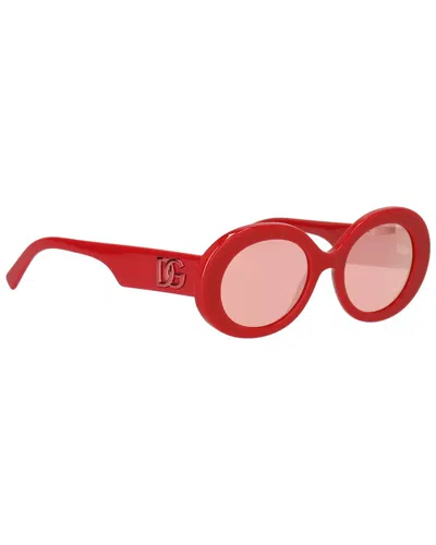 Dolce & Gabbana Unisex 0dg4448 Sunglasses In Red