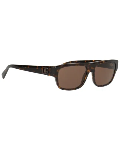 Dolce & Gabbana Unisex 0dg4455 Sunglasses In Brown
