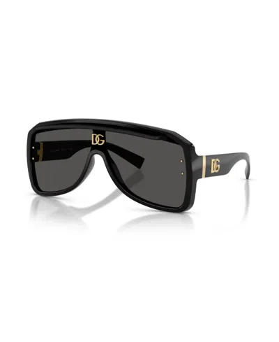 Dolce & Gabbana Unisex Pilot Sunglasses, Dg6205 In Black