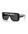 Dolce & Gabbana Womens Black Dg6204 Rectangular-frame Acetate Sunglasses In Black