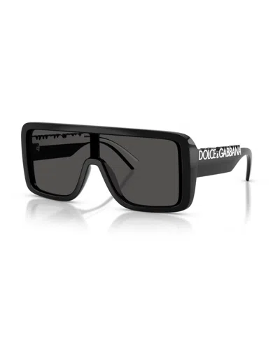 Dolce & Gabbana Unisex Rectangle Sunglasses, Dg6204 In Black
