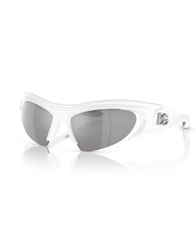 Dolce & Gabbana Unisex Sunglasses, Mirror Dg6192 In White