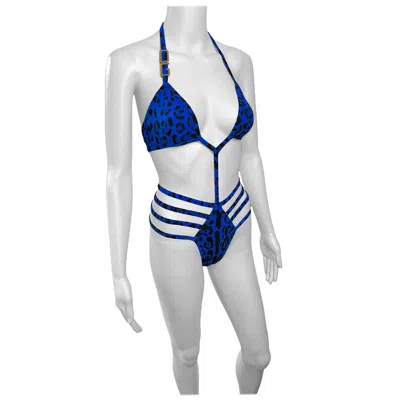 Pre-owned Dolce & Gabbana Unworn Logo Cutout Strappy Bodysuit Monokini Swimsuit Swimwear In Gray