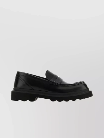 DOLCE & GABBANA URBAN TREK LEATHER LOAFERS