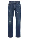 DOLCE & GABBANA USED EFFECT JEANS BLUE