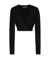 Dolce & Gabbana Long-sleeved Cardigan In Black