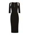 Dolce & Gabbana Cut-out Midi Dress In Black