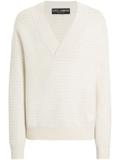 DOLCE & GABBANA V-NECK JUMPER