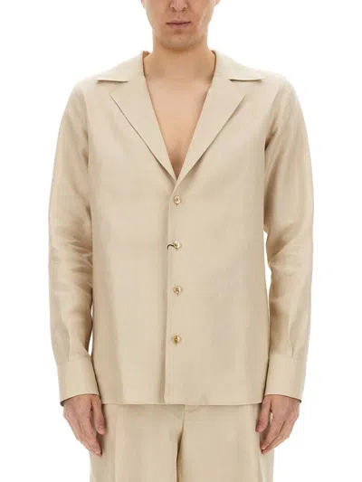Dolce & Gabbana V-neck Shirt In Neutral