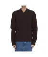 Dolce & Gabbana Man Sweater Dark Brown Size 40 Virgin Wool In Black