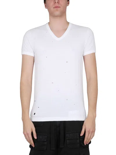 Dolce & Gabbana V-neck T-shirt In White