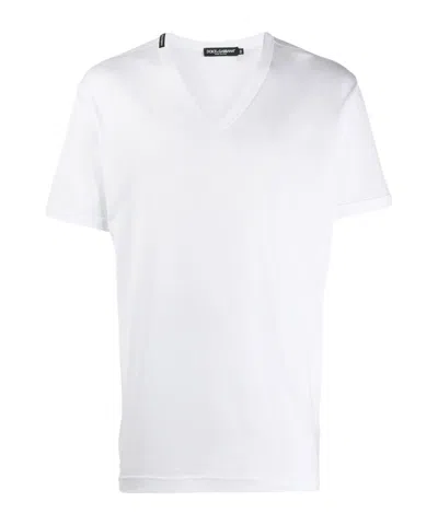 Dolce & Gabbana Dolce  Gabbana V-neck T-shirt In White