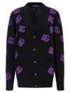 Dolce & Gabbana Logo Cardigan Sweaters And Cardigans Multicolor In Black