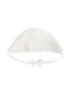 Dolce & Gabbana Bow Detail Lace Hat In White