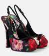 Dolce & Gabbana Floral-print Pumps In B.rose Antiche F.ner