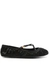 Dolce & Gabbana Vally Ballet Flats In Black