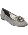Dolce & Gabbana Vally Taormina Lace Ballerina Shoes In Grey