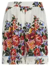 Dolce & Gabbana Floral Print Knee Length Tailored Shorts In Multi